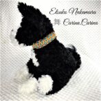 [公式]パラコードマクラメ編みNo70 オレンジとブルーの犬猫首輪