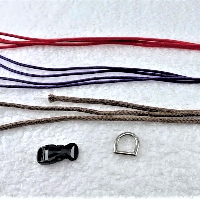 パラコードマクラメ編みNo18　小型犬首輪平結びのキット