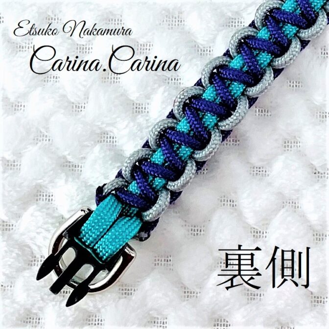 [公式]パラコードNo78マクラメ編み小型犬用首輪