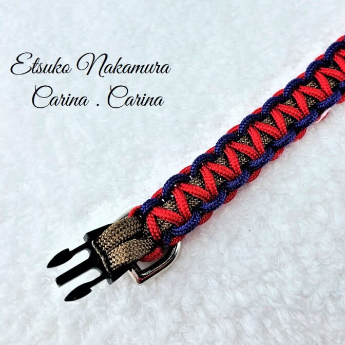 パラコードマクラメ編みNo18　小型犬首輪平結びのキット