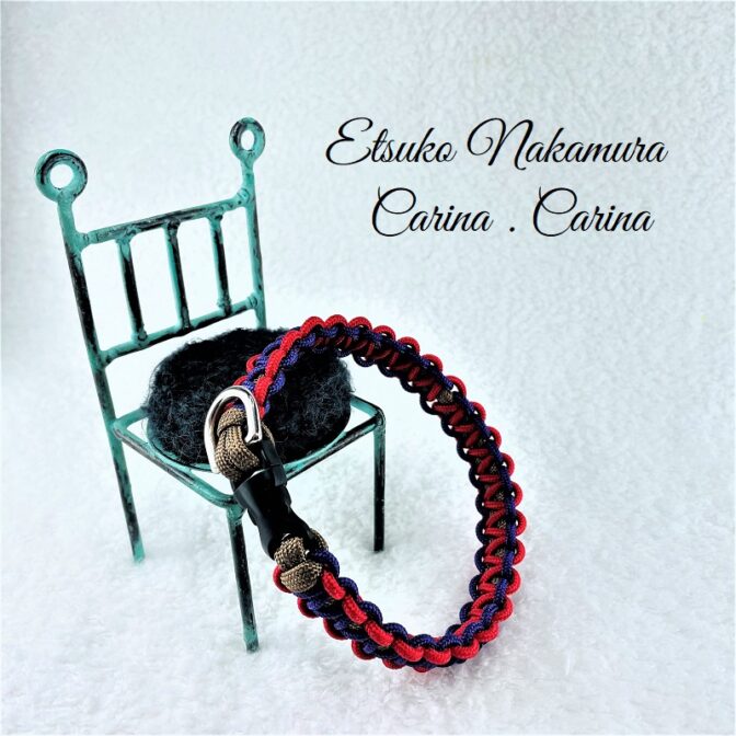 パラコードマクラメ編みNo18　小型犬首輪平結びのキット