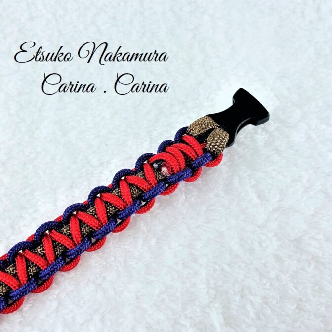 パラコードマクラメ編みNo18　小型犬首輪平結びのキット