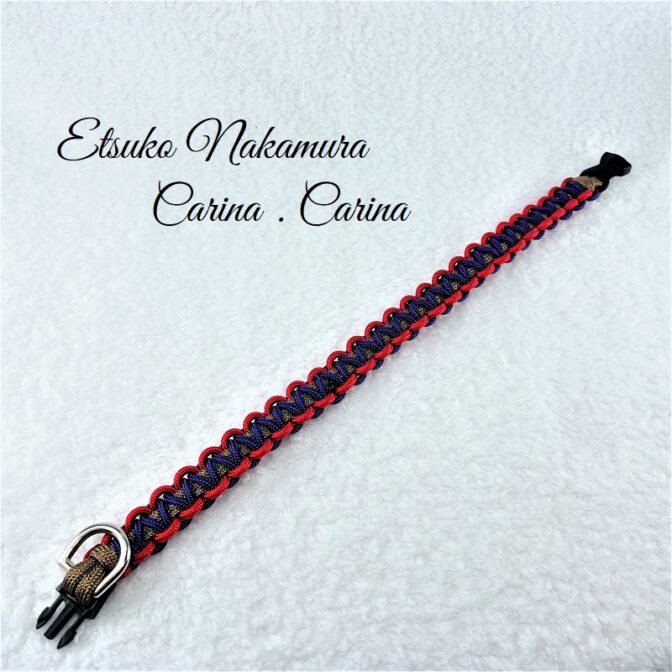 パラコードマクラメ編みNo18　小型犬首輪平結びのキット