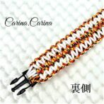 [公式]パラコード＃58No83マクラメ編みローズとまだら色大、中型犬用首輪