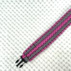 [公式]パラコード＃57No82マクラメ編みローズとまだら色大、中型犬用首輪