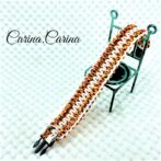 [公式]パラコード＃58No83マクラメ編みローズとまだら色大、中型犬用首輪