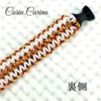 [公式]パラコード＃58No83マクラメ編みローズとまだら色大、中型犬用首輪