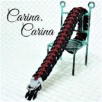 [キット]パラコード＃59No84マクラメ編みグレー黒赤まだら色大、中型犬用首輪