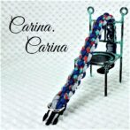 [公式]パラコード＃60No85マクラメ編みグレー青まだら色3色大、中型犬用首輪