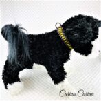 [公式]パラコード＃62No87マクラメ編みイエローと茶色大、中型犬用首輪