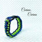 [公式]パラコード＃63No88マクラメ編みグリーンと青の大、中、小型犬用首輪