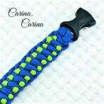 [公式]パラコード＃63No88マクラメ編みグリーンと青の大、中、小型犬用首輪