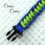 [公式]パラコード＃63No88マクラメ編みグリーンと青の大、中、小型犬用首輪