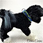 [公式]パラコード＃63No88マクラメ編みグリーンと青の大、中、小型犬用首輪