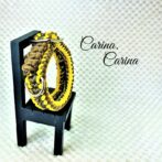 [公式]パラコード＃70No95マクラメ編み茶イエロー茶まだらの大、中型犬用首輪