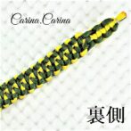 [公式]パラコード＃74No99マクラメ編みイエローとグリーンの犬首輪