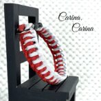 [公式]パラコード#77No102マクラメ編みルビーレッドと白の大、中型犬用首輪