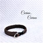 [公式]パラコード#82No108マクラメ編み細ロープ茶の犬猫用首輪