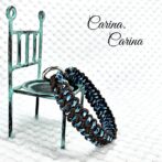 [公式]パラコード#84No1110マクラメ編み細ロープ茶と紺まだらの犬猫用首輪