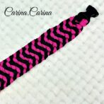 [公式]パラコード#89No115マクラメ編みローズとブラックの大、中型犬用首輪