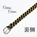 「公式]パラコード#108No138マクラメ編み茶と黒の大、中型犬用首輪