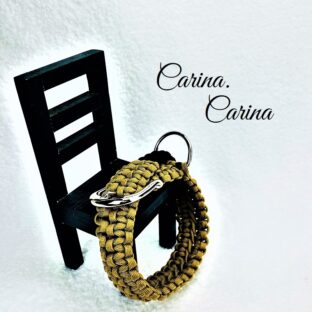 [公式]パラコード#110茶1色の大、中型犬用首輪No140