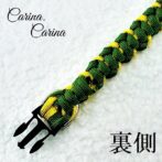 [公式]パラコード＃119No149マクラメ編みイエローろグリーンの猫と小型犬首輪