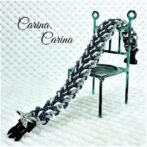 [キット]パラコード＃66No91マクラメ編み白とまだらとグレーの犬用首輪