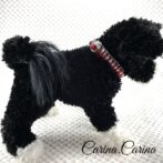 [キット]パラコード#77No102マクラメ編みルビーレッドと白の中、小型犬用首輪