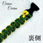 [公式]パラコード＃119No149マクラメ編みイエローろグリーンの猫と小型犬首輪