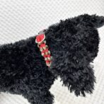 [公式]パラコード＃128No158マクラメ編み赤と茶まだらの犬猫首輪