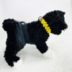 [公式]パラコード＃129No159マクラメ編みイエローと茶の犬猫首輪