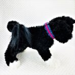 [公式]パラコードマクラメ編み＃133No163 ピンク・ブレー・紫・茶の小型犬・中型犬首輪