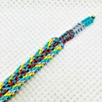 [公式]パラコードマクラメ編み＃134No164 まだら赤他全5色の中型・大型犬首輪