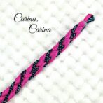 [キット]パラコード＃80No105マクラメ編みローズとまだらの犬猫首輪