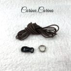 [キット]パラコードマクラメ編み＃82 茶の小型犬・猫首輪No108