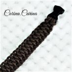 [キット]パラコードマクラメ編み＃82 茶の小型犬・猫首輪No108