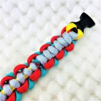 [公式]パラコードでマクラメ編み#154 紫平結びカラフル＆キュートシリーズの小型犬用首輪作り方No184