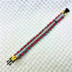 [公式]パラコードでマクラメ編み#154 紫平結びカラフル＆キュートシリーズの小型犬用首輪作り方No184