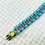 [公式]パラコードでマクラメ編み#154 紫平結びカラフル＆キュートシリーズの小型犬用首輪作り方No184