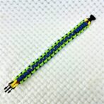 [公式]パラコードでマクラメ編み#155 平結びシリーズカラフル＆キュートNo2の小型犬用首輪No185