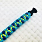 [公式]パラコードでマクラメ編み#156 平結びシリーズカラフル＆キュートNo3の小型犬用首輪No186