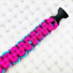 [公式]パラコードでマクラメ編み#158平結びシリーズカラフル＆キュートNo6の小型犬用首輪No188