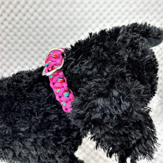 [公式]パラコード#170-1マクラメ編み 首輪＆リードセットの首輪編No200-1