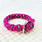 [公式]パラコード#170-1マクラメ編み 首輪＆リードセットの首輪編No200-1