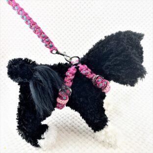 [公式]パラコード#170-4マクラメ編み ハーネス＆リードセットNo200-4