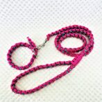 [公式]パラコード#170-5マクラメ編み 首輪＆リードセットNo200-5