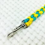 [公式]パラコードNo209マクラメ編み 両片結びリード＆ハーネスのセット小型犬用(#173)