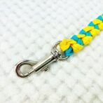 [公式]パラコードNo209マクラメ編み 両片結びリード＆ハーネスのセット小型犬用(#173)