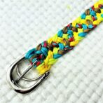 [公式]パラコード#177 マクラメ編み 5色の中型・大型犬用首輪No211